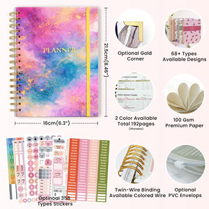 <span class=keywords><strong>Libreta</strong></span> de Notas con Cubierta de Papel <span class=keywords><strong>A5</strong></span>, Estilo Nuevo de Fábrica, Diario, Rastreador de Hábitos, Impresión Decorativa, Color Personalizado, Planificador de Presupuesto, Libretas Premium - Product Image 3