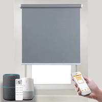 Stores enrouleurs occultants modernes avec télécommande, contrôle intelligent WiFi TuYa, stores enrouleurs électriques intelligents pour fenêtres