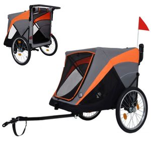 <span class=keywords><strong>Cochecito</strong></span> de perro plegable de alta resistencia, gran capacidad, para viajes al aire libre, carrito para mascotas, carrito de malla transpirable de tela Oxford - Product Image 2