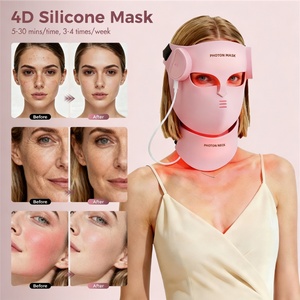 Mascarilla Facial de Silicona 4D Rosa con 4 Modos, Soporte OEM ODM, Diseño Inalámbrico Portátil para Venta al por Mayor - Product Image 5