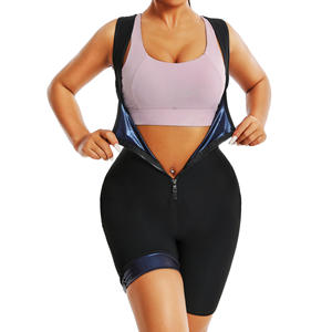 Chaleco Deportivo para Mujer, Faja Reductora de Cintura, Moldeador Corporal con Cremallera, Traje Sauna Enterizo para Mujer - Product Image 1