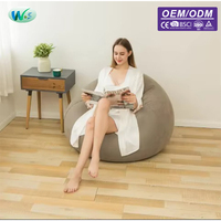 Fauteuils gonflables personnalisés OEM/ODM en velours, pouf, canapé, chaises de salon Tatami