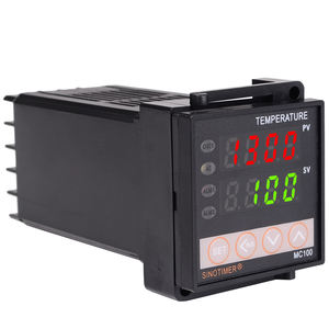 Controlador de Temperatura Digital Inteligente PID SINOTIMER MC100-12V 12V DC, Regulador Termostato con Entrada de Termopar PT100 y Relé - Product Image 2