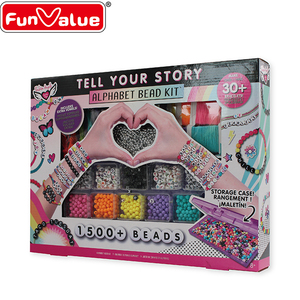 Juego de cuentas de abecedario para chicas, joyería de amor, kit de cuentas - Product Image 1