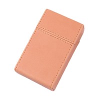 Étui à cigarettes rectangulaire en cuir PU et porte-cartes de visite, portefeuille fin minimaliste, boîte portable résistante aux rayures pour hommes