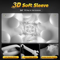 3D Realistisch Texturiertes Saugendes, Vibrations- und Schubartiges, Automatisches Sexspielzeug für Männer: Masturbator, Penispumpe und Sexmaschine