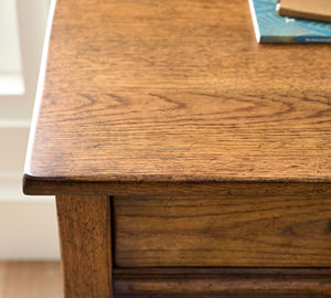 Mesita de Noche Moderna de Lujo MYHOME, Cerrada, de Madera de Roble Macizo, con 1 Cajón, <span class=keywords><strong>Mueble</strong></span> para Dormitorio - Product Image 5