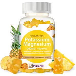 Gummies au potassium et au magnésium les plus vendues, gummies au magnésium pour soulager le stress, pour adultes et enfants - Product Image 1