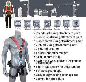 安全ハーフボディベルト腰付き登山ハーネスサポート落下保護 - Product Image 5