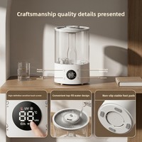 Nouveau modèle 2026 – Humidificateur intelligent 4L pour bureau et maison, remplissage par le haut, atomisation ultrasonique 50W avec fonction de minuterie