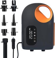 Pompe à air SUP 18000mAh, gonflage haute pression 20PSI avec lumière LED à arrêt automatique, fonction de dégonflage pour planches à pagaie, bateaux, tente