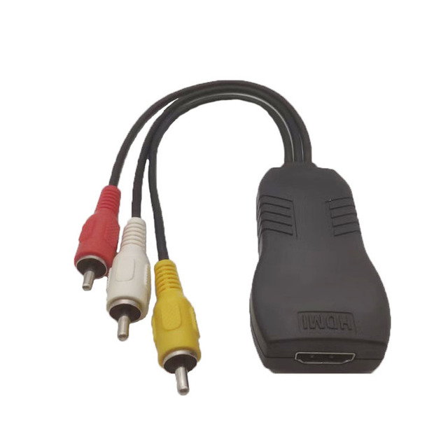 Converts Digital HDMI Video to Analog Aidio and Video HDMI to Composite AV RCA Adaptor Converter