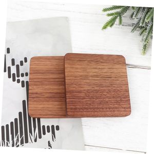 Juego de 50 Posavasos de Madera Natural - Posavasos Rústicos de Madera de Nogal Negro Premium para Grabado Láser - Product Image 5