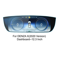 Protection d'écran en verre trempé HD ultra-fin 2.5D 9H à couverture intégrale pour tableau de bord GPS de voiture DENZA X 2020 12,3 pouces – Vente en gros