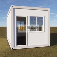 Mxq Conteneur ignifuge de 20 pieds style jardin, finition bois, pour Tiny House et entrepôt