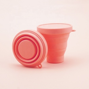 <span class=keywords><strong>Copa</strong></span> <span class=keywords><strong>Menstrual</strong></span> Reutilizable Rosa Durazno Libre de BPA con Estuche Esterilizador - Product Image 2