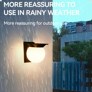 Lámpara de Pared <span class=keywords><strong>LED</strong></span> Dingdian con Energía <span class=keywords><strong>Solar</strong></span> para Jardín, Control Remoto, Decorativa, Impermeable para Exteriores - Product Image 4