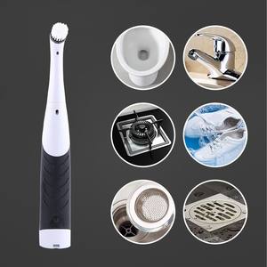 مجموعة فرش تنظيف كهربائية صغيرة متعددة الوظائف أواني مطبخ محمولة باليد للمنزل وغسيل السيارات نمط مقبض PP - Product Image 2