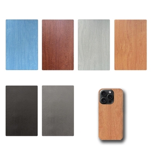 Láminas de Material Crudo para Máquina de Corte de 120*190mm, Textura de Madera de Cerezo Personalizada, para Películas Traseras de Teléfono Móvil, Pegatinas de Cuero para Teléfono, DIY - Product Image 1