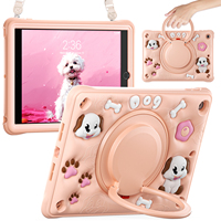 Étui de protection robuste pour tablette pour enfants, compatible avec iPad 10,2 pouces 9e, 8e et 7e génération, avec béquille