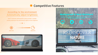 Écran LED extérieur étanche pour toit de voiture P3.076, affichage numérique publicitaire couleur, double face, 4G WIFI, affichage LED pour toit de taxi