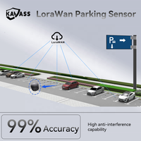 KAVASS Système de capteurs de parking Détecteur magnétique de places de parking basé sur LoRaWAN Capteurs de guidage à ultrasons pour une détection supérieure