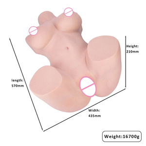 ของเล่นทางเพศแบบครึ่งตัวซิลิโคนเสมือนจริง ของเล่นทางเพศแบบครึ่งตัวซิลิโคนพร้อมผิวสัมผัสเสมือนจริง ตุ๊กตายางสำหรับผู้ชายสำเร็จความใคร่ด้วยตนเอง - Product Image 6