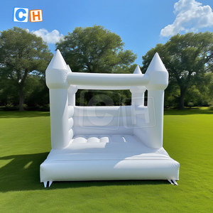 Maison de rebond en PVC bleu château plein d'entrain en plein air adultes fête enfants sautant maison de videur - Product Image 3