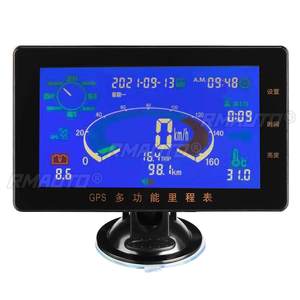Velocímetro Digital GPS LED Universal, Pantalla HUD, Alarma de Velocidad Digital, Tacómetro/Temperatura/Clima/Brújula/Hora/Ciclometraje Total - Product Image 3