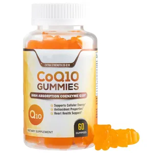 OEM CoQ10 Gummies Vitamins High Absorption Coenzyme Q10 100mg Natural Antioxidant COQ 10 Dietary Supplement for Heart Health