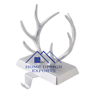 Hot Selling Solid Aluminium Deer Stag <b>Stocking</b> Holder Elegant <b>Christmas</b> Decorations - Product Image 4