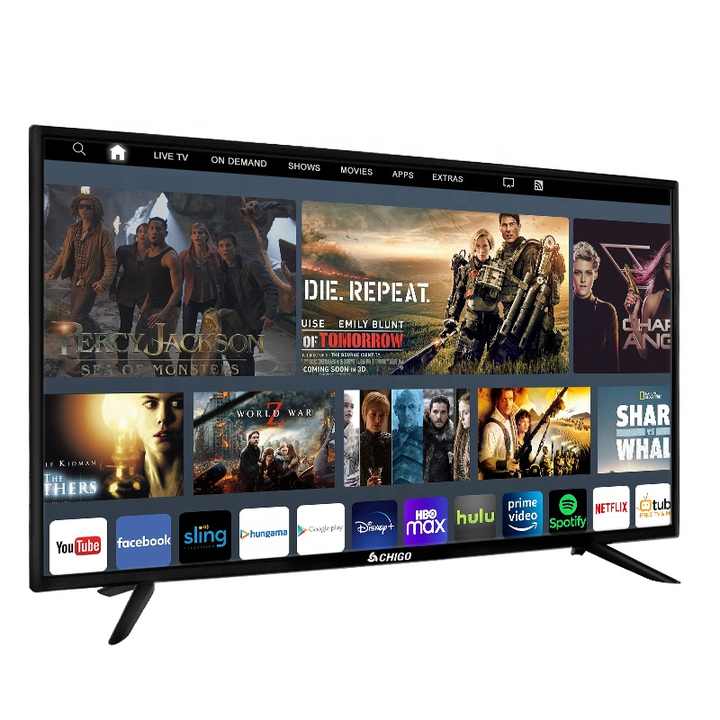 CHIGO 55 Inch 4K Android Smart TV - Unbreakable LCD LED