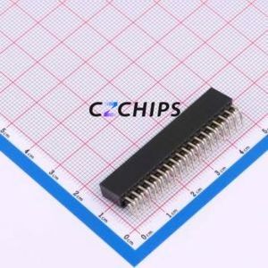 HC-PM254-8.5H-2x18PW Pin Socket Bent Lead Through Hole,P=2.54mm Connector 2x18P 2.54mm 2.54mm Square Hole - Product Image 2