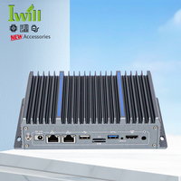 Nuevo Producto, Mini PC Industrial Sin Ventilador de 4 Núcleos RK3588 RK3568, 6TOPS NPU G610, 8K, 2LAN, 4USB, WIFI6, HD, LVDS, RS232, RS485, PC de Caja Pequeña