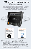 Layar Pintar HD 7 inci Sleek Carplay Baru, Sistem Wireless Carplay MP5 Android AUTO BT FM dengan Monitor Kamera Mundur