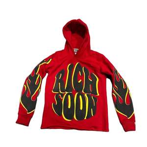 Sudaderas con capucha 100% algodón impresión personalizada hombres bordado Sudadera con capucha francés Terry sudaderas imprimir sudaderas con capucha interior personalizado satén seda - Product Image 2