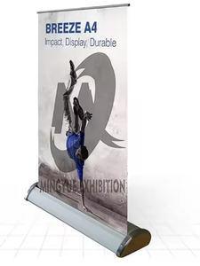 Desktop A3 A4 Aluminium Roll-up Ausziehbarer Bannerständer Tragbar Leichtgewichtig Tischaufsteller für Werbeaktionen - Product Image 6