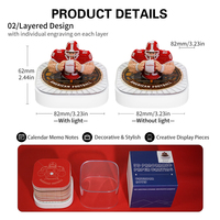 Bloc-notes 3D avec calendrier, lumière LED, papier découpé à la main, motif joueur de football américain, décoration créative, cadeau pour les fans de football