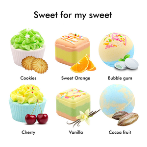 Vente en gros de biscuits de <span class=keywords><strong>bain</strong></span> effervescents à l'orange douce et aux fruits, à la cerise et à la <span class=keywords><strong>vanille</strong></span>, boîte cadeau parfumée, biscuits hydratants et relaxants - Product Image 6