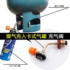 Valve de remplissage de cartouche de gaz avec arrêt automatique pour réchaud de camping et barbecue - Product Image 5