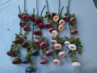 Großhandel Künstliche Blumen mit Verbrannten Kanten aus Gemischtem Stoff zur Dekoration