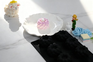 Moule à pâtisserie en <span class=keywords><strong>silicone</strong></span> à bulles de perles 3D, moule à gâteau mousse sphérique gonflé de qualité alimentaire premium - Product Image 4