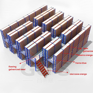 定制办公室夹层系统电梯2-3层楼梯1000-3000千克每平方米选择性托盘架夹层平台2-3 - Product Image 2
