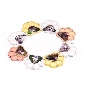 Colar personalizado de pata de cachorro e gato, colar com pingente de memória, fotos de animais de estimação, joias gravadas, presente de família - Product Image 4