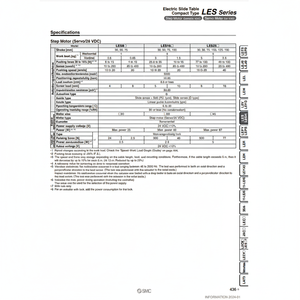 LES8LJ-30S-R5CE18โต๊ะสไลด์ไฟฟ้านิวเมติก SMC - Product Image 1