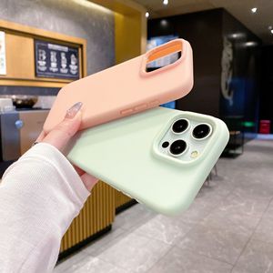 Ốp điện thoại silicone lỏng màu sắc dễ thương, cấp thực phẩm, dành cho iPhone X 11 12 13 14 15 16 Pro Max - Product Image 5