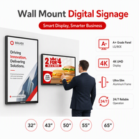 Affichage publicitaire CMS à distance, écran LCD plat mince de 43 pouces, montage mural, signalisation numérique pour les magasins de détail et les centres commerciaux