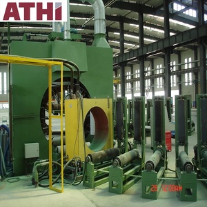 Machine de sablage interne pour tuyaux en acier ATHI, moteur contrôlé par PLC, buse rotative <span class=keywords><strong>à</strong></span> 360°, décapage automatique de la rouille et détartrage - Product Image 2