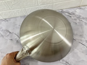 Wok de cuisson professionnel en acier inoxydable sans revêtement, écologique, pour restaurant, grandes tailles 30/32/34/36/38/<span class=keywords><strong>40</strong></span>/43 cm, vente en gros - Product Image 3