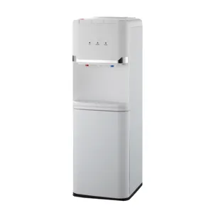 Full black or full white short size standing water dispenser by compressor cooling with storage cabinet YLRS-D8